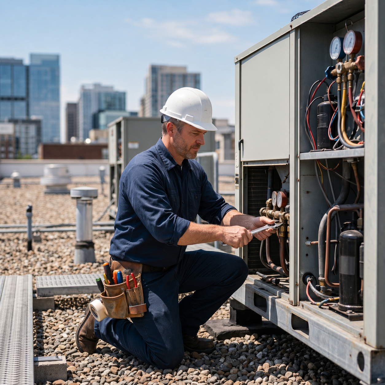 Commercial HVAC retrofit and installation